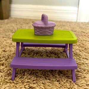 Fisher Price Loving Family Dollhouse Picnic Table & Basket Set
